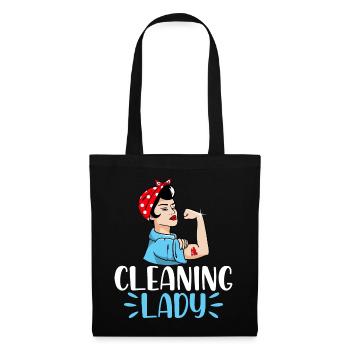 Femme de ménage - Sac en tissu - noir - Devant