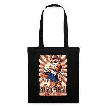 Muay Thai - Stoffbeutel - Schwarz - Vorne