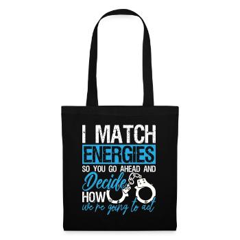 Agent de probation I Match Energies So Prison Guard - Sac en tissu - noir - Devant