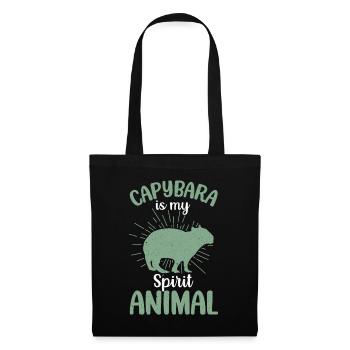 Capybara est mon animal spirituel - Capybaras - Sac en tissu - noir - Devant