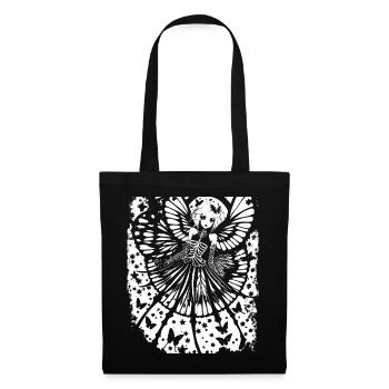 Fairycore Ästhetik Skelett Fee Goth Gothic G - Stoffbeutel - Schwarz - Vorne