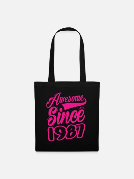 Awesome Since 1987 - Stoffbeutel - Schwarz