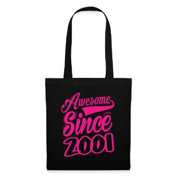 Awesome Since 2001 - Tote Bag - black - Front