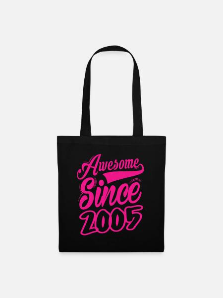 Awesome Since 2005 - Stoffbeutel - Schwarz
