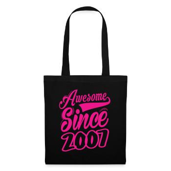 Awesome Since 2007 - Tote Bag - black - Front