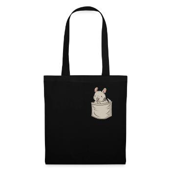 Chinchilla Chest Pocket Longtail Longhair - Tote Bag - black - Front