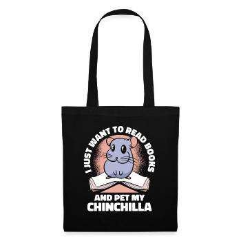 Read Books And Pet My Chinchilla Longhair Breeder - Tote Bag - black - Front