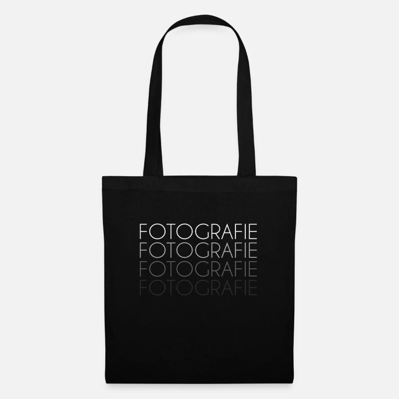 Fotografie Schriftzug - Stoffbeutel - Schwarz