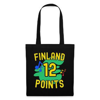 Finlande 12 points - le bon vainqueur - Sac en tissu - noir - Devant