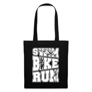 Swim Bike Run Triathlon Bike Triathlete Training - Tote Bag - black - Front