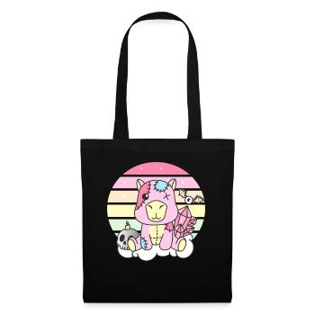 Kawaii Gothic Capybara Pastel Gothic Goth - Tote Bag - black - Front