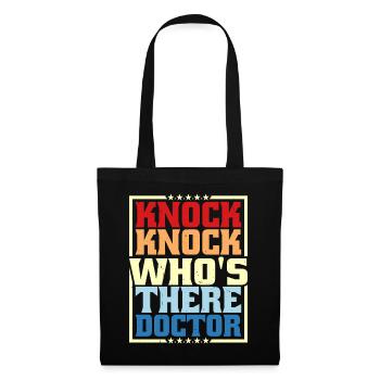 Knock Knock Who's There Doctor 8 - Tote Bag - black - Front