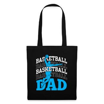 Basketball Vater Basketballspieler Team Trainer - Stoffbeutel - Schwarz - Vorne
