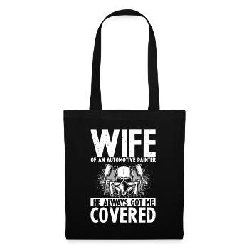 Peintre de voiture pour Peintre de voiture pour dessinateur de voitures - Sac en tissu - noir - Devant