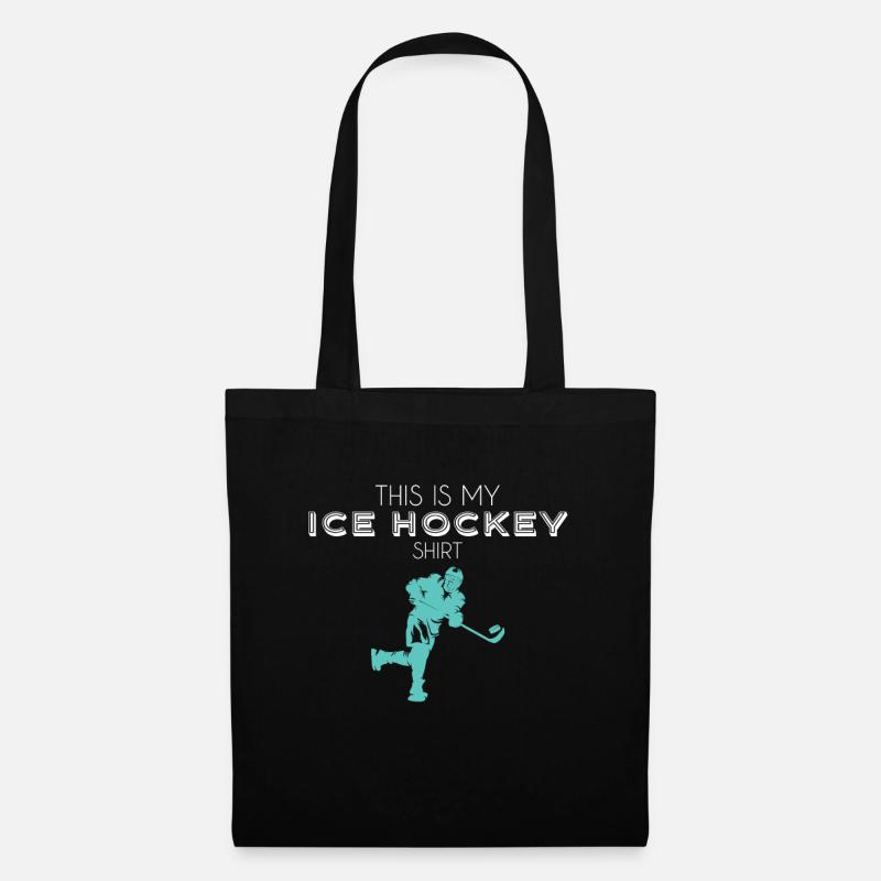 Eishockey Shirt - Stoffbeutel - Schwarz