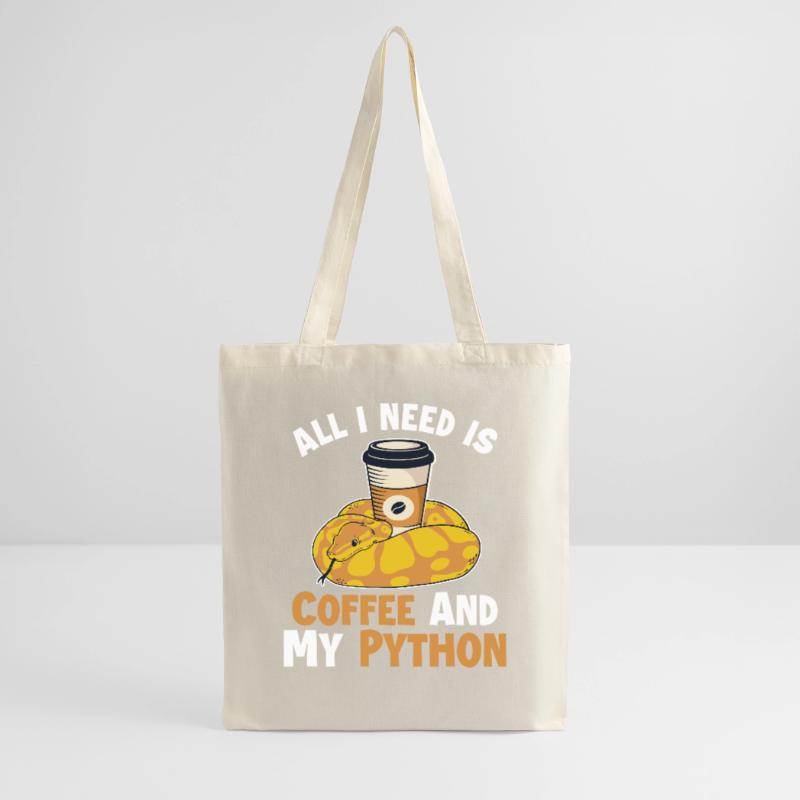 Café et Python Python Snake Banana Ball Sac en tissu