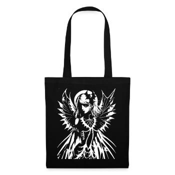 Fairycore Ästhetik Skelett Fee Goth Gothic G - Stoffbeutel - Schwarz - Vorne