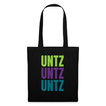 Unzt Unzt Untz Techno Musik Festival Outfit - Stoffbeutel - Schwarz - Vorne