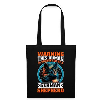 This Human Is Protected By A German Shepherd 13 - Tote Bag - black - Front
