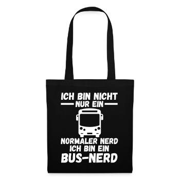 Bus Busfahrer - Stoffbeutel - Schwarz - Vorne