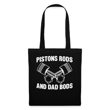 Piston rods and Dad Bods - Tote Bag - black - Front