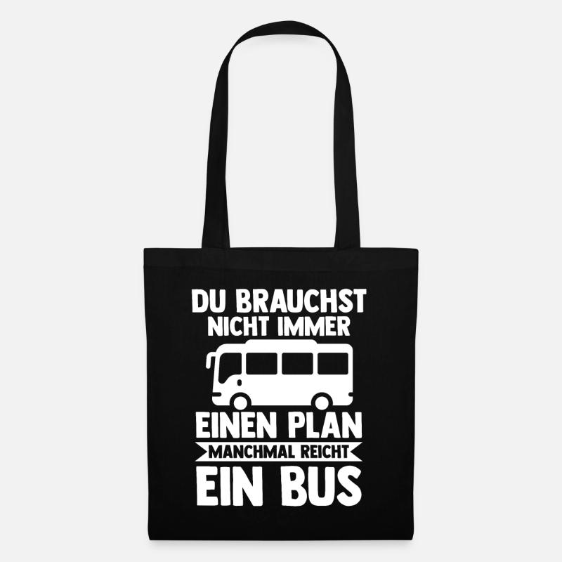 Bus Busfahrer - Stoffbeutel - Schwarz