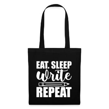Manger Dormir Écrire Répéter 2 - Sac en tissu - noir - Devant
