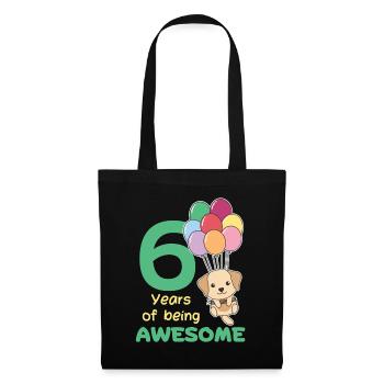 Labrador pour les enfants de 6 ans - Sac en tissu - noir - Devant
