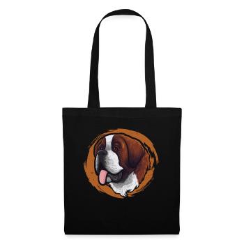 Ami à quatre pattes Wauwau Propriétaire de chien St. Bernard - Sac en tissu - noir - Devant
