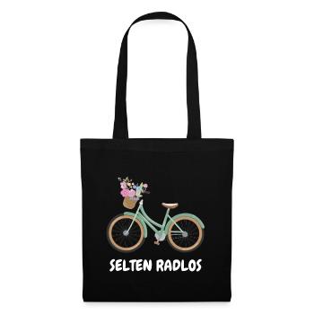 Selten Radlos - Stoffbeutel - Schwarz - Vorne