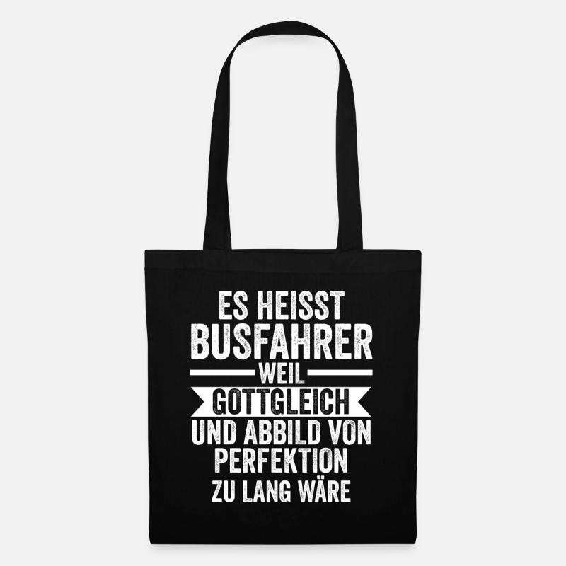 Bus Busfahrer - Stoffbeutel - Schwarz