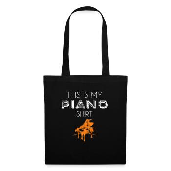 Chemise piano - Sac en tissu - noir - Devant