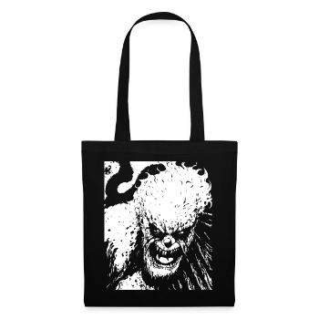 Horror Clown Spooky Halloween Horror Film Evil Cl - Tote Bag - black - Front