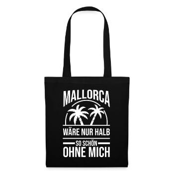 Party Urlaub Mallorca - Stoffbeutel - Schwarz - Vorne