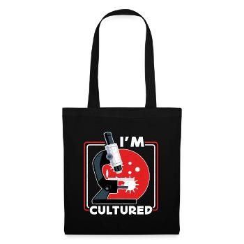 Microbiologiste Je suis un scientifique en microscope cultivé - Sac en tissu - noir - Devant