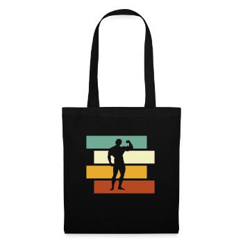Body building Retro - Tote Bag - black - Front