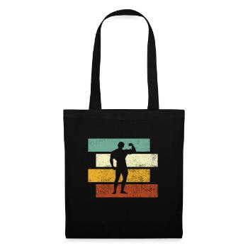 Body building Retro - Tote Bag - black - Front