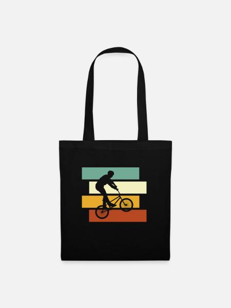 BMX retro - Stoffbeutel - Schwarz