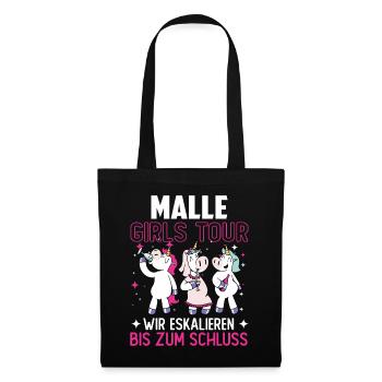 Malle Girls Tour - Stoffbeutel - Schwarz - Vorne