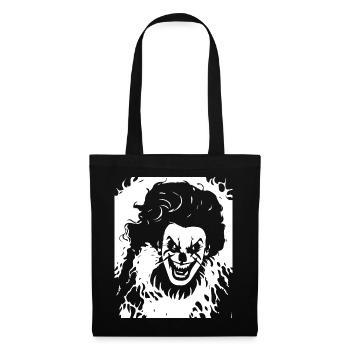 Horror Clown Spooky Halloween Horror Film Evil Cl - Tote Bag - black - Front
