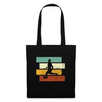 Football Rétro - Sac en tissu - noir - Devant
