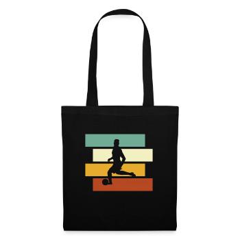Football Rétro - Sac en tissu - noir - Devant