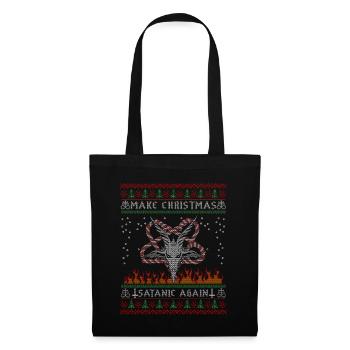 I Pentagramme du diable satanique - Sac en tissu - noir - Devant