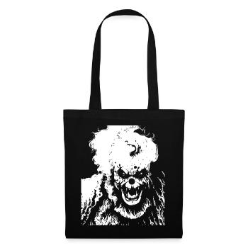 Horror Clown Spooky Halloween Horror Film Evil Cl - Tote Bag - black - Front