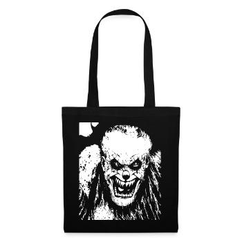 Horror Clown Spooky Halloween Horror Film Evil Cl - Tote Bag - black - Front