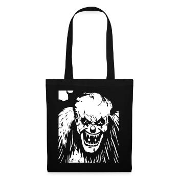 Horror Clown Spooky Halloween Horror Film Evil Cl - Stoffbeutel - Schwarz - Vorne
