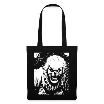 Horror Clown Spooky Halloween Horror Film Evil Cl - Tote Bag - black - Front