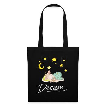 Dream - Süße Träume - Stoffbeutel - Schwarz - Vorne