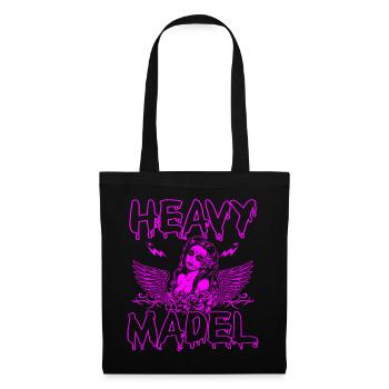 Biker Rocker, Heavy Rock, Punk, Hard Girl Metal - Stoffbeutel - Schwarz - Vorne
