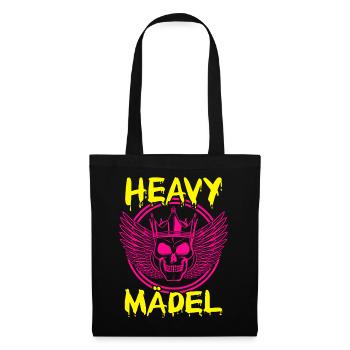 Biker Rocker, Heavy Rock, Punk, Hard Girl Metal - Stoffbeutel - Schwarz - Vorne
